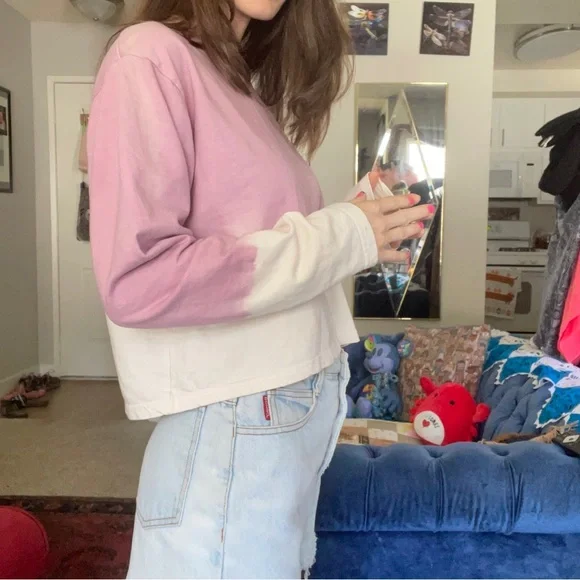 SOLD Vintage BONGO Distressed Light Wash Denim High-Waist Shorts - Picture 7 of 13